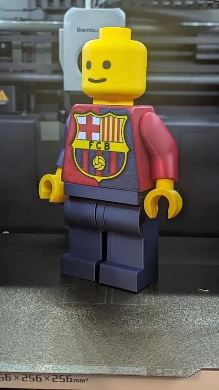 🔵🔴 Figurinha tijolo Colecionador FC Barcelona (20cm) – photo 3